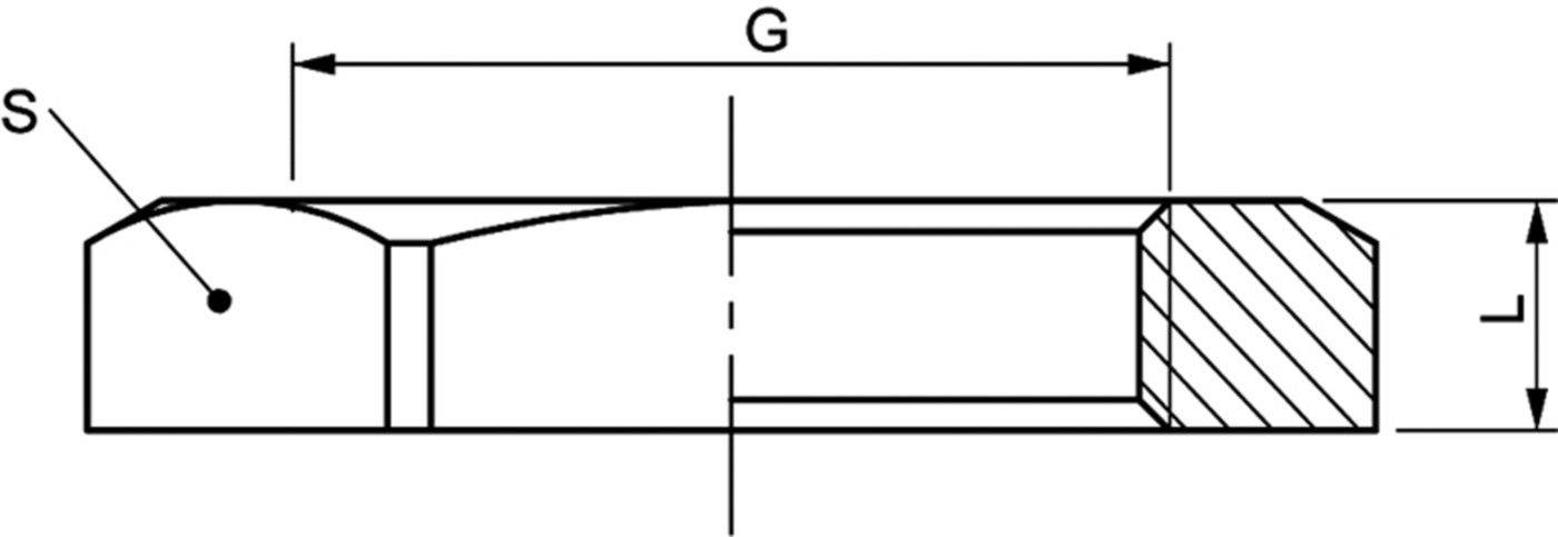 Kontermutter Messing