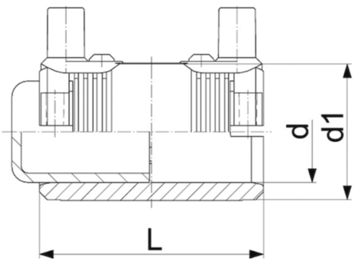 Endkappen PE100 S-5 SDR 11 ELGEF - 5 bar Gas / 16 bar Wasser