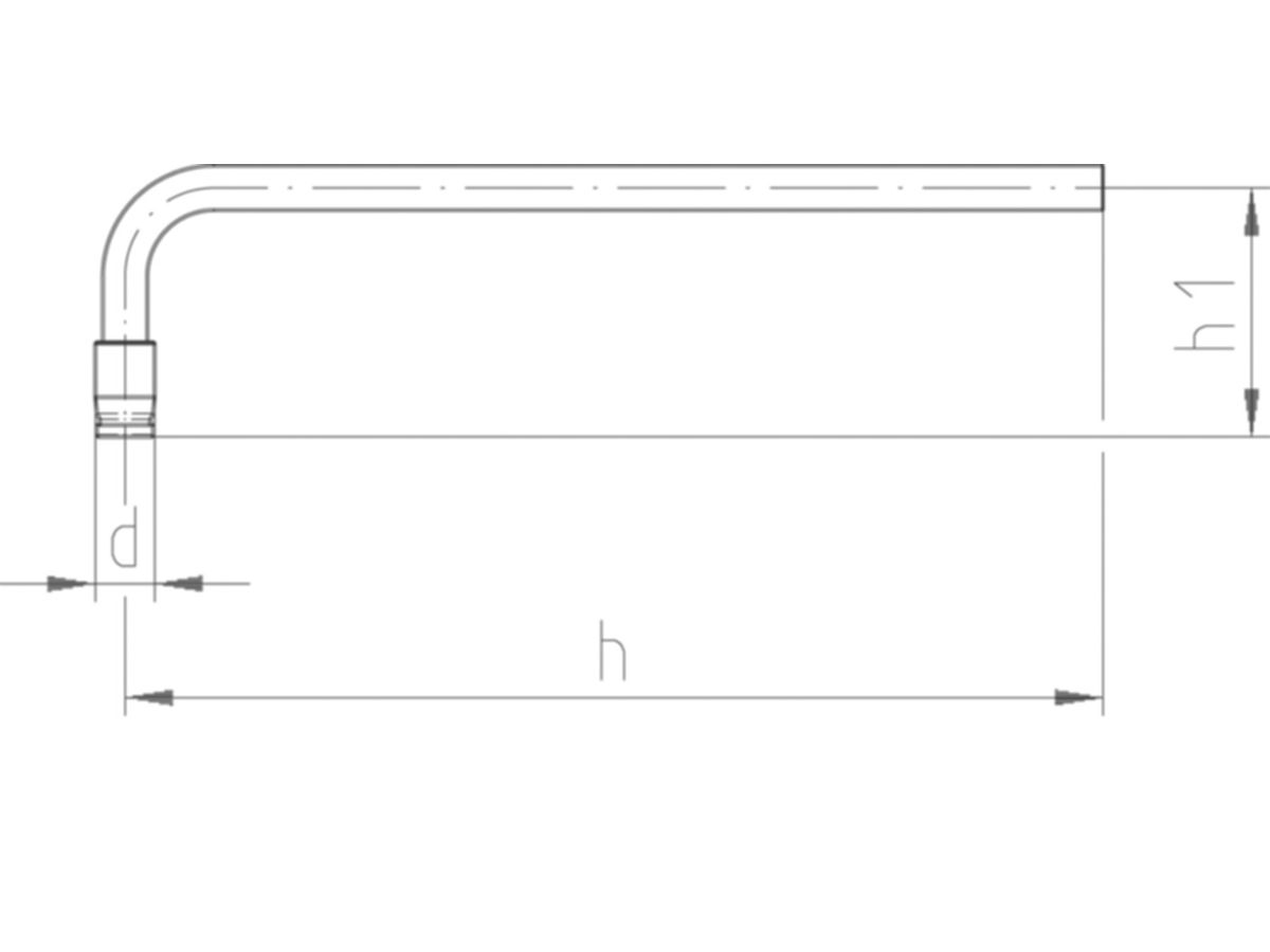 iFIT Heizkörperanschl.winkel 16/20 - einfach 330mm