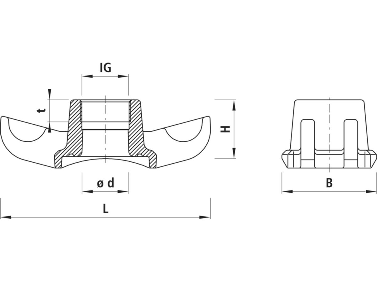 Universal-Anbohrschelle PN 16  IG 11/4" - DN 65 bis DN 500  3520