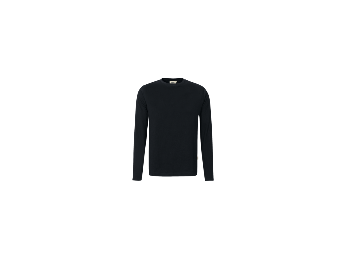 Longsleeve Performance Gr. XS, schwarz - 50% Baumwolle, 50% Polyester, 190 g/m²