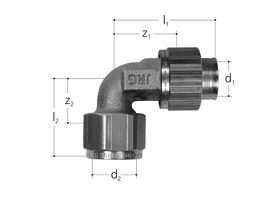 Sanipex Überg. 90° m. los. Mutter d16