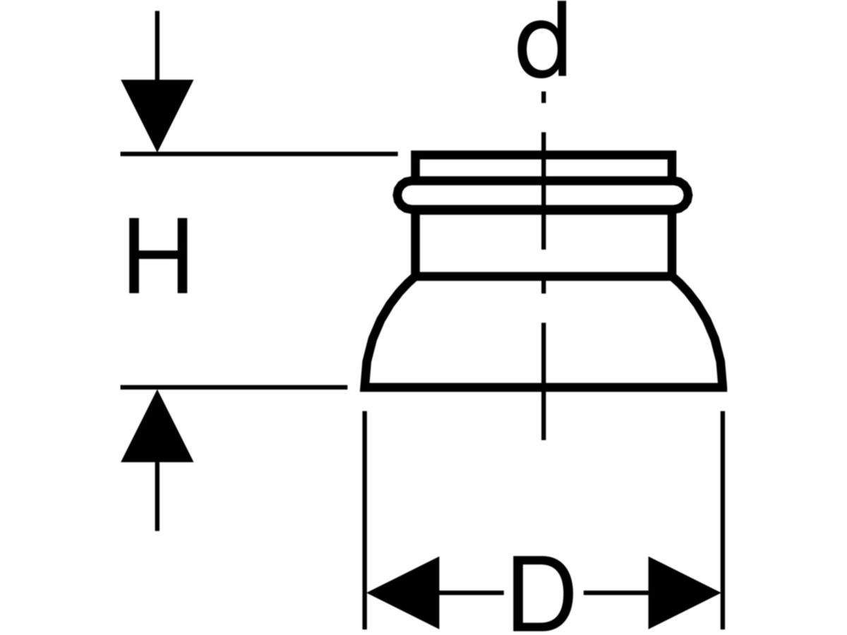 Geberit Dunstrohr-Abdeckung 110