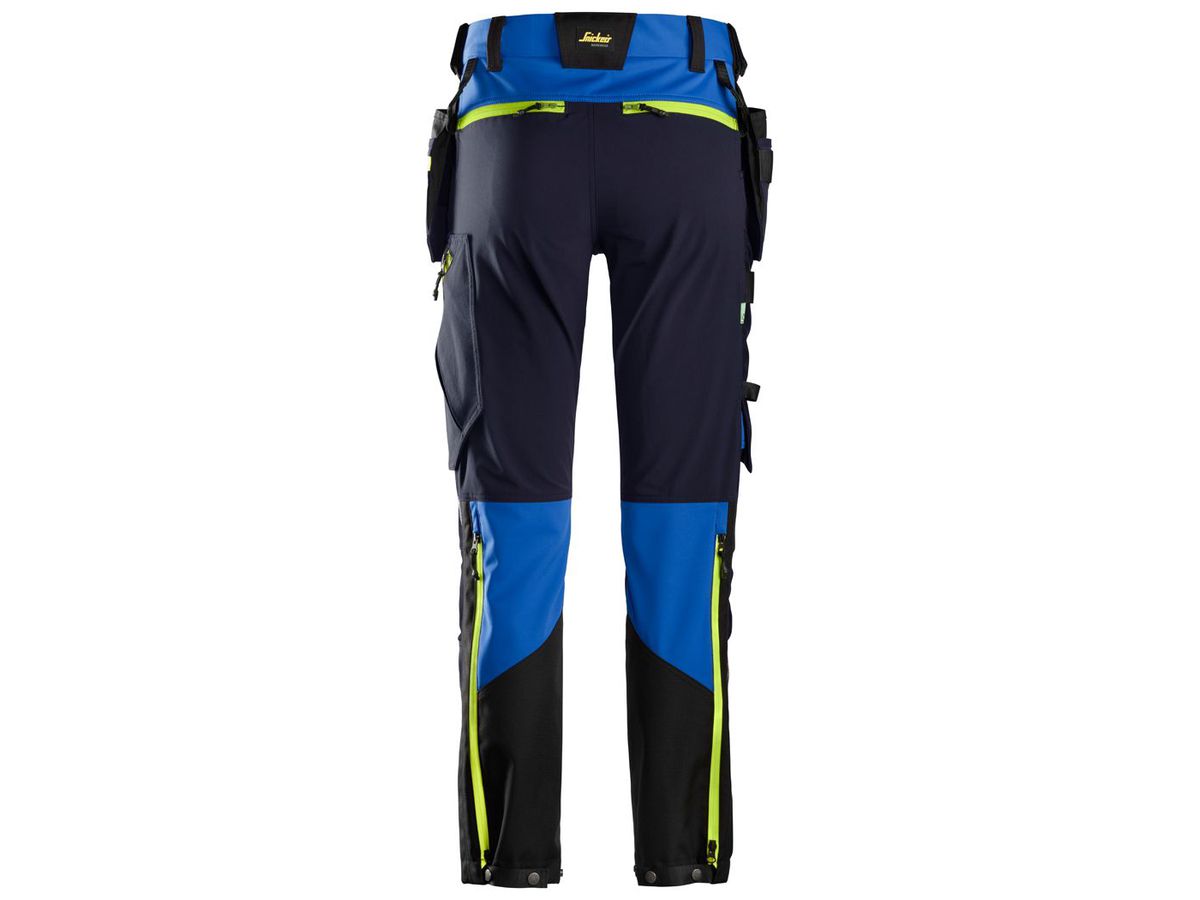 FlexiWork SoftShell Stretch Hose Gr. 092 - blau/marineblau (Kurzgrösse -6 cm)