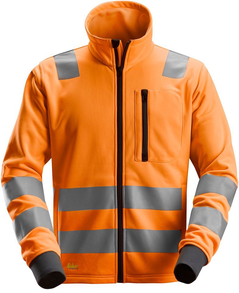 AllroundWork High-Vis FZ Jacke - 100% PES-fleece, 235 g/m²