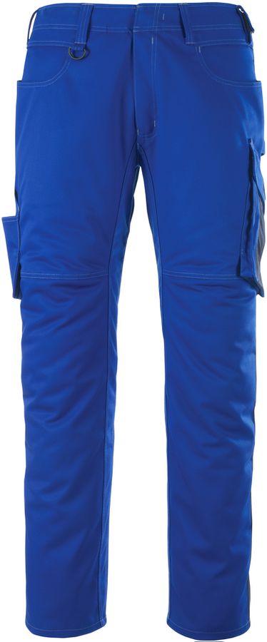 Hose mit Schenkeltaschen, Gr. 90C49 - kornblau/schwarzblau, 65% PES/35% CO