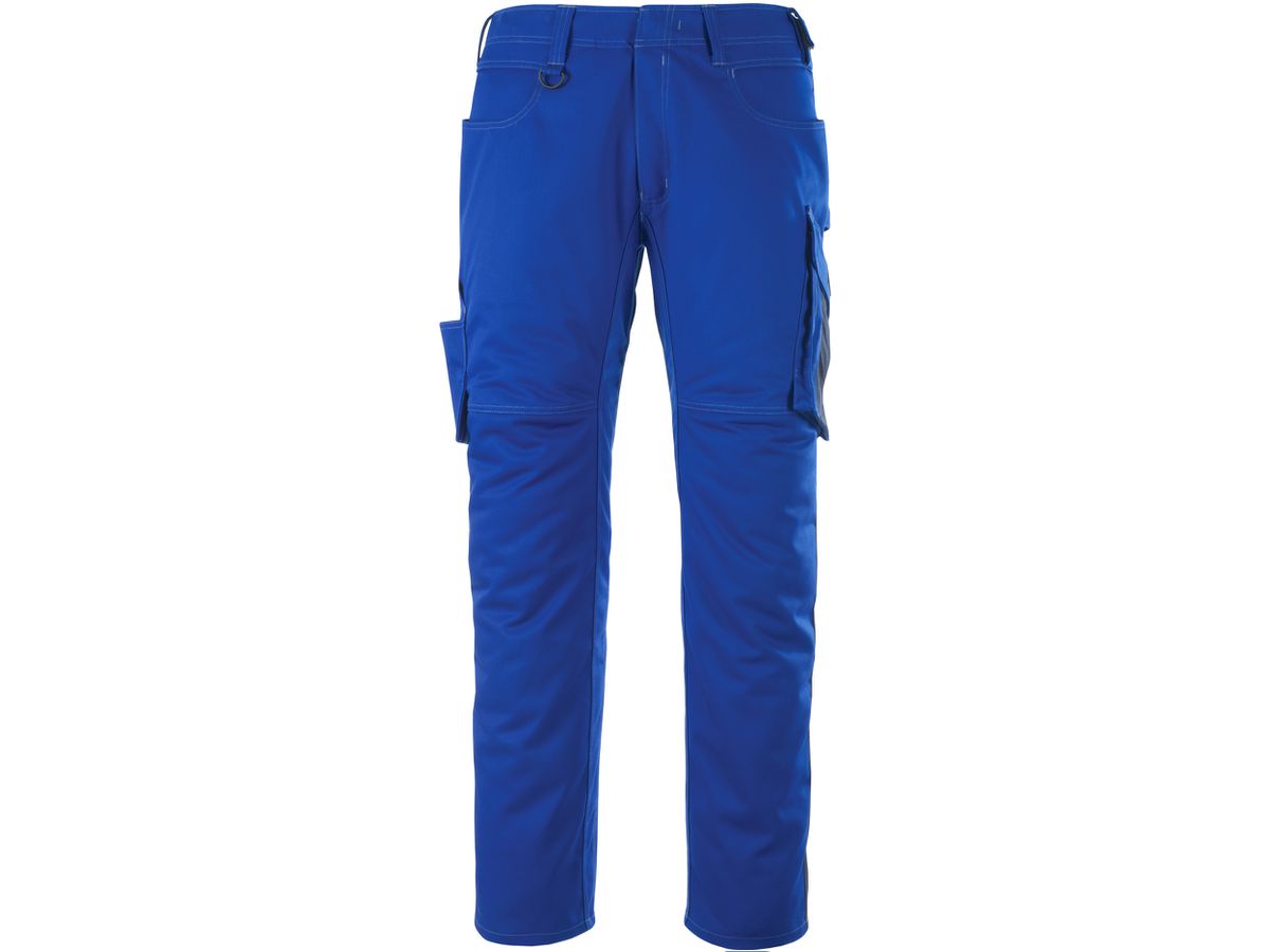 Hose mit Schenkeltaschen, Gr. 90C48 - kornblau/schwarzblau, 65% PES/35% CO