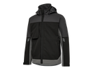 ENTIRE Shelljacke Gr. XS - Schwarz/Anthrazit Grau