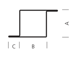 Profilstahlrohr Forster Nr.  32.853 - 50/50/20/1.5 mm