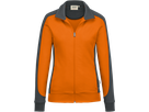Damen-Sw.jacke Co. Perf. XL orange/anth. - 50% Baumwolle, 50% Polyester, 300 g/m²