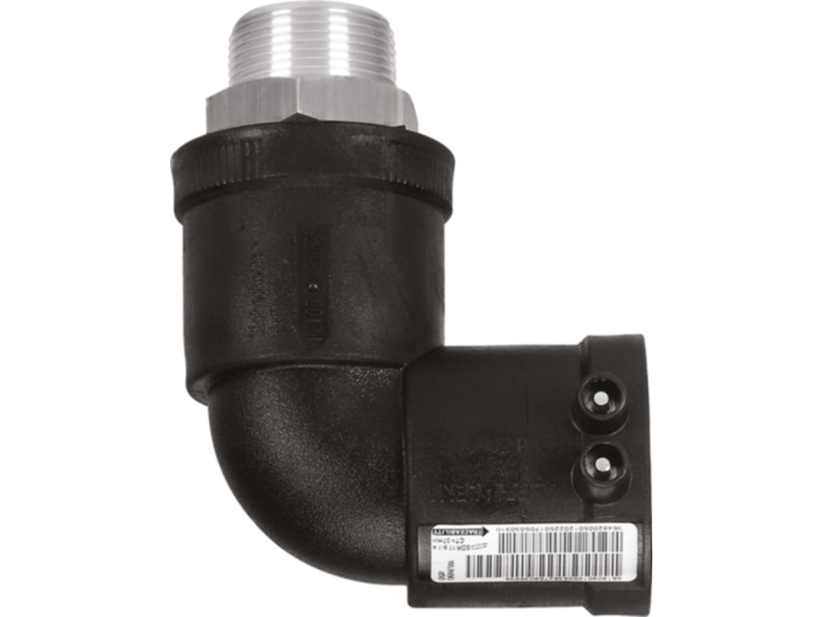 Übergangswinkel 90° mit AG ALIAXIS - FRIALEN WUN 90, d 63 mm / 1 1/2 Zoll