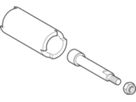 Verlängerung für Griff Kugelventil - 22-35 mm