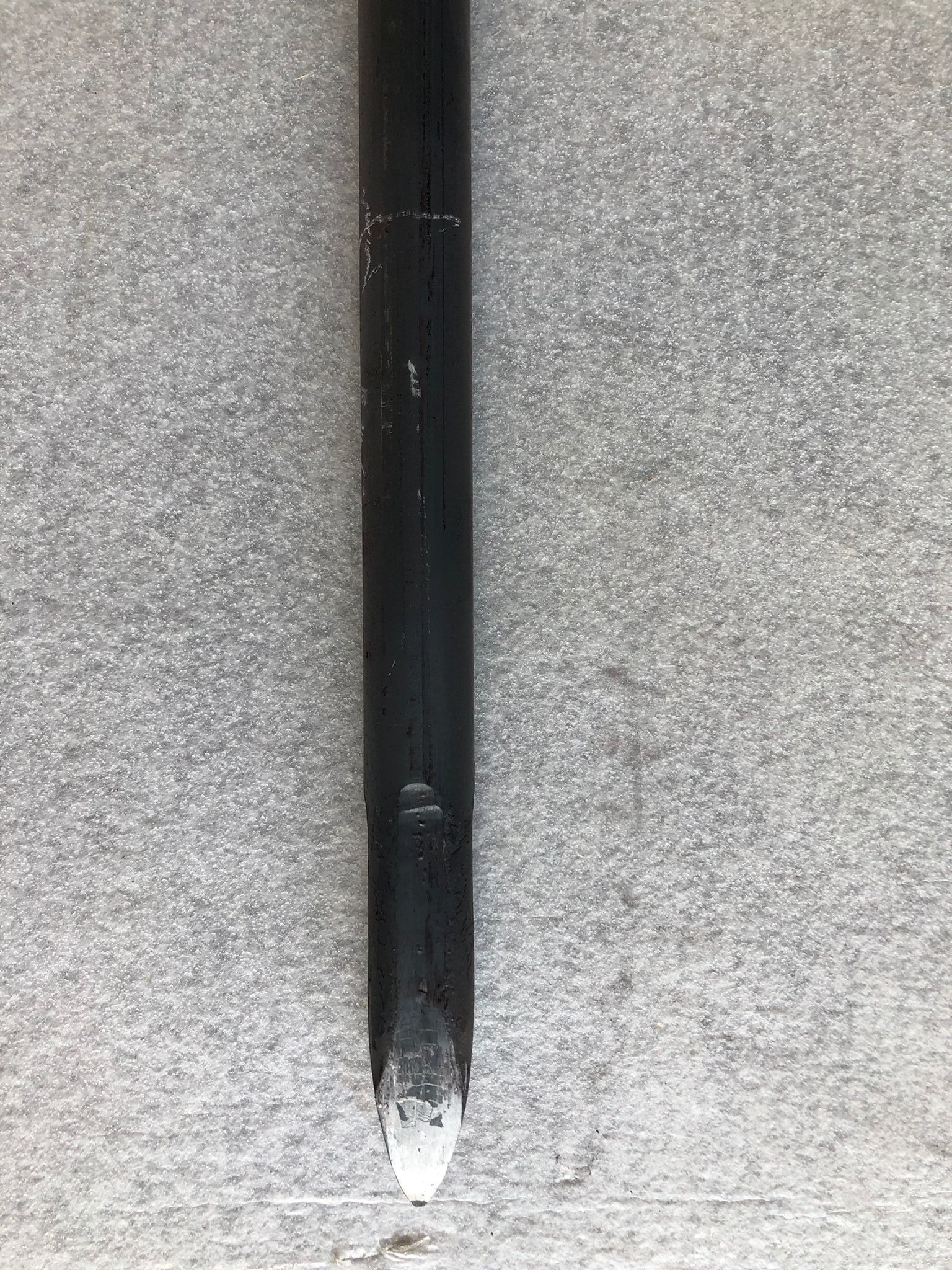 Absteckeisen aus Rundstahl 20x1000 mm - Handgeschmiedete Spitze (4-kant)