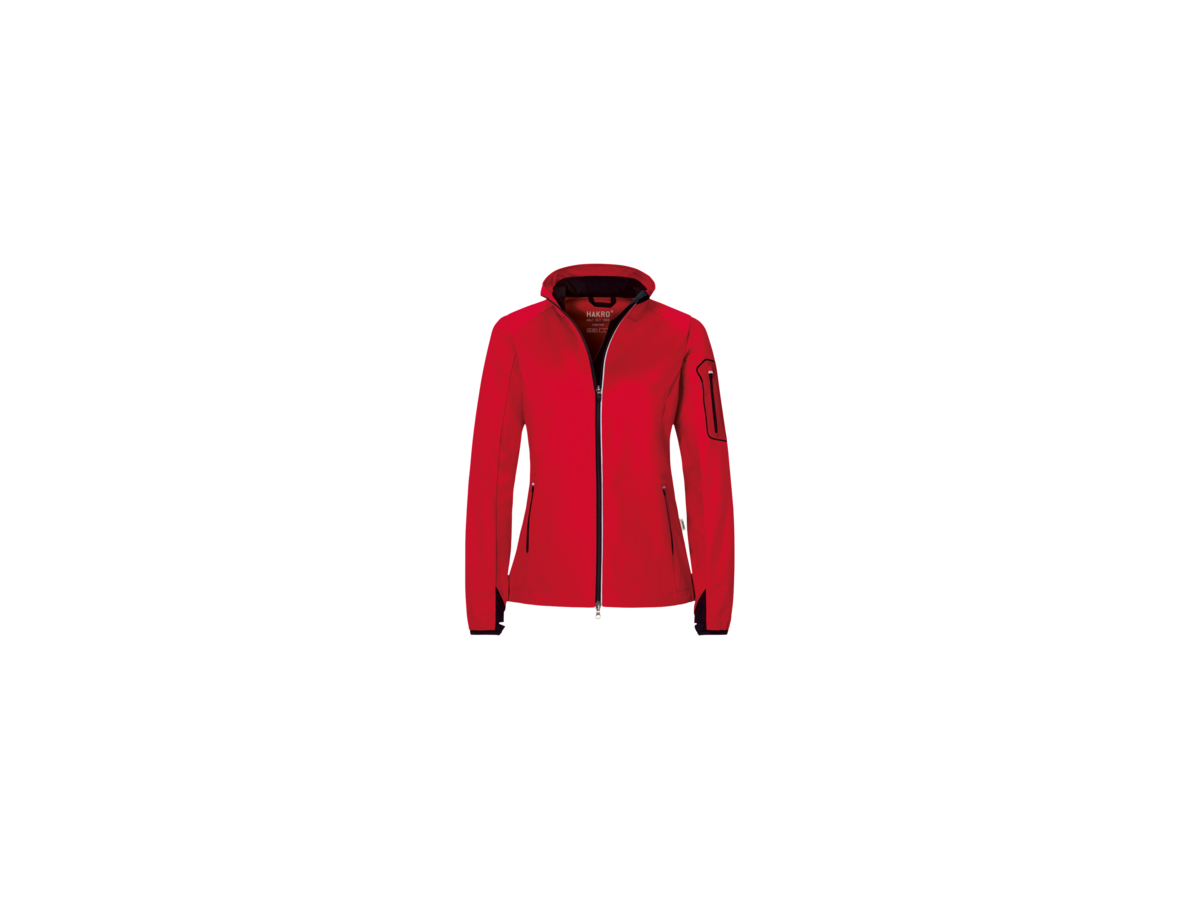 Damen-Light-Softsh.jacke Sidney 6XL rot - 100% Polyester, 170 g/m²