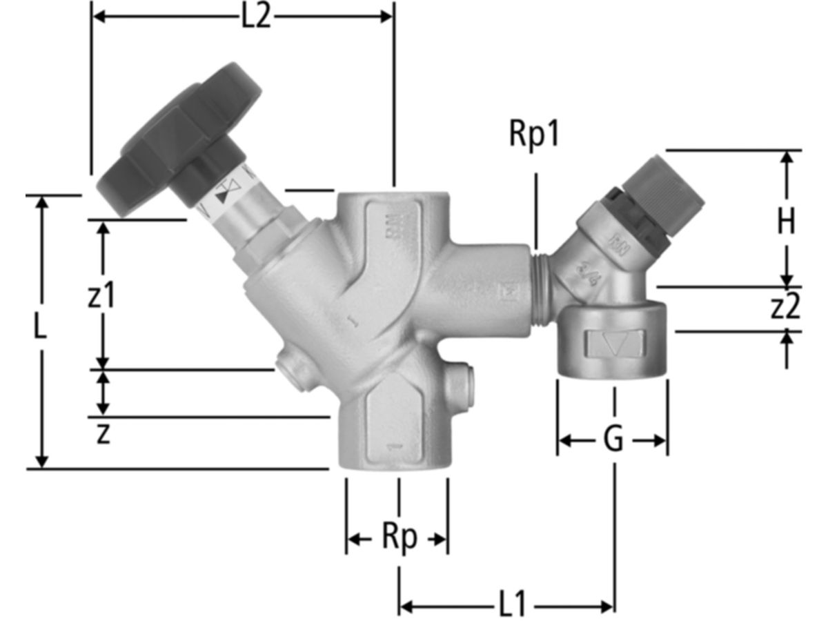 Absperr-Sicherheitsg.SWV o.Verschr. - DN.25 11/4"