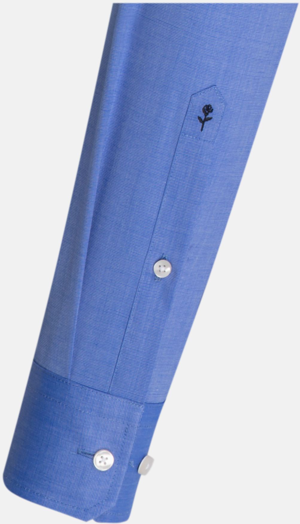 Kent Business Hemd MEN gewebt Gr. 36 - 1/1-lang, mittelblau, Fil a fil, 100% CO