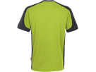 T-Shirt Contrast Perf. XL kiwi/anthrazit - 50% Baumwolle, 50% Polyester