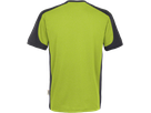 T-Shirt Contrast Perf. 3XL kiwi/anth. - 50% Baumwolle, 50% Polyester, 160 g/m²