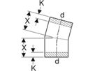 Geberit-Segmentbogen 15°    200 - PE-HD