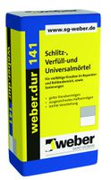 Weber dur Schlitz- und Verfüllmörtel - schnellhärtend für Mauerausbrüche