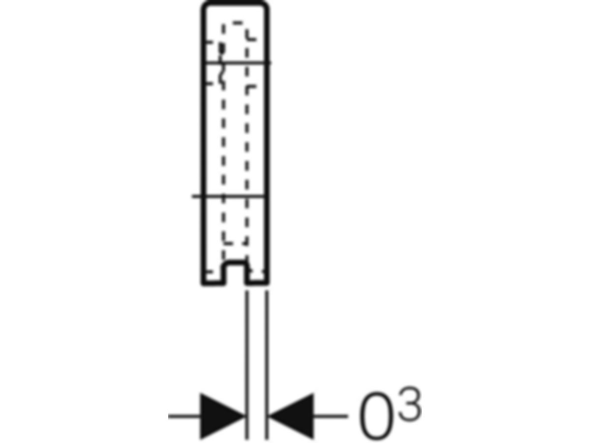 Geberit Mepla-Schalldämmunterlage - zu Anschlusswinkel 90°