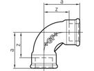 Bogen +GF+ schw. Nr. 2a 3/4"