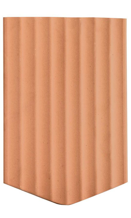 Biberschwanz Standard 1 1/2 spitz braun - gewellt