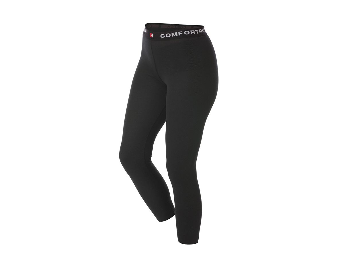 Leggings 1/1 Ladies schwarz, Gr. S-34/36 - 70% PES / 30% PBT, mit weichem Gummiband