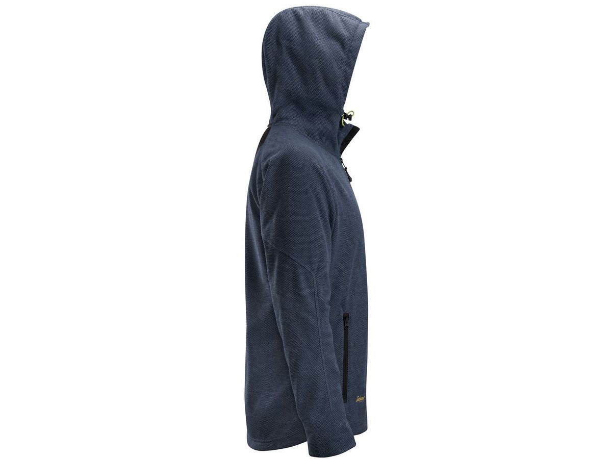 Flexi Work Fleece Hoodie, Gr. XS - marineblau/schwarz, 100% PES, 210 g/m²