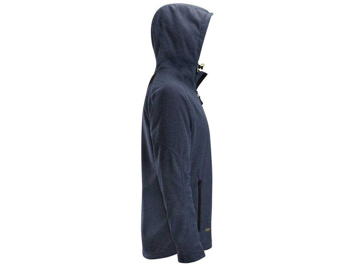 Flexi Work Fleece Hoodie, Gr. 3XL - marineblau/schwarz, 100% PES, 210 g/m²