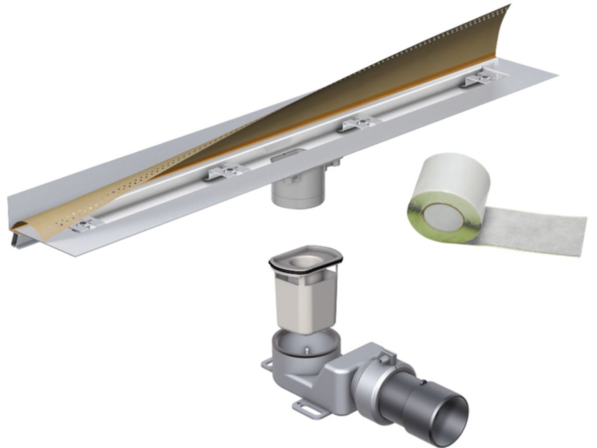 Duschenrinne AquA SwissLine Flex - komplett