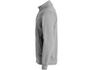 CLIQUE Basic Cardigan Sweatjacke Gr. 2XL - graumeliert, 65% PES / 35% CO, 280 g/m²