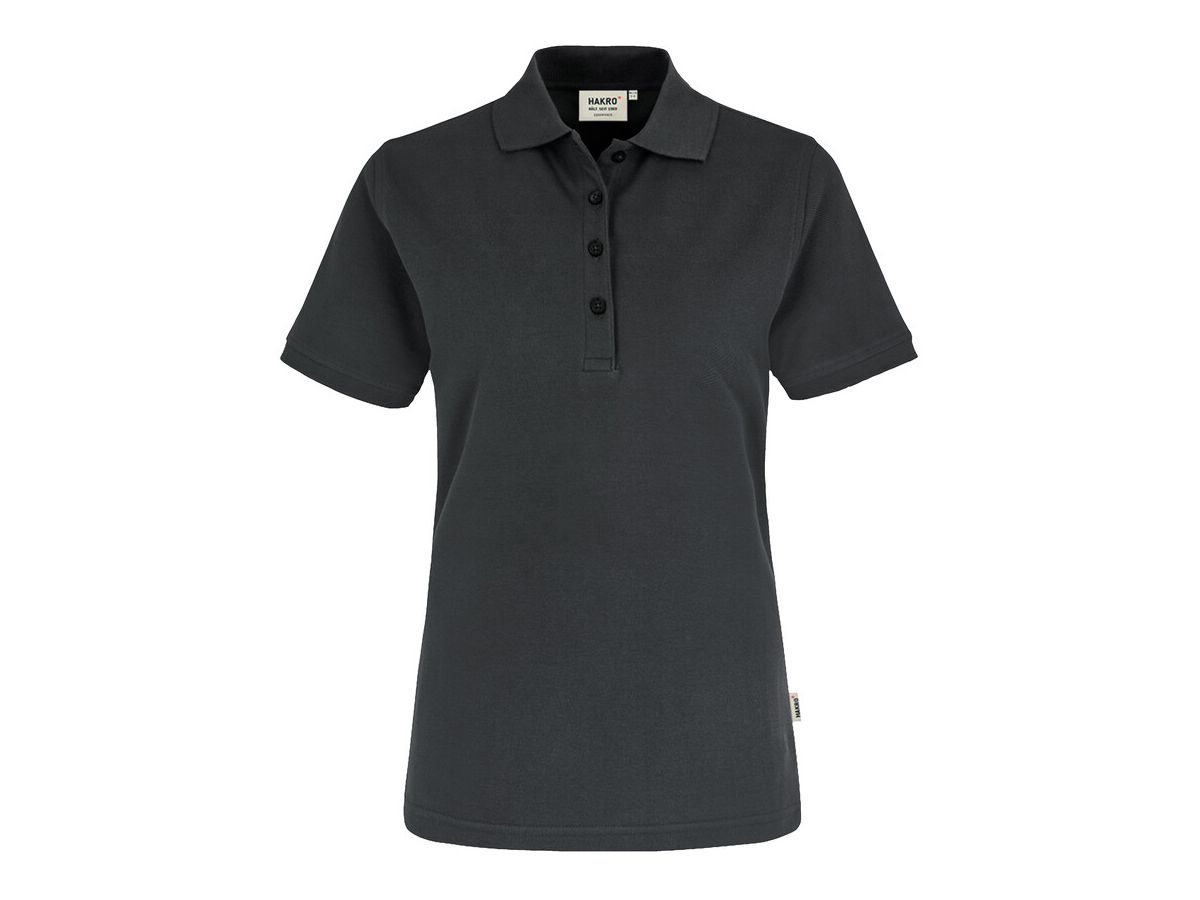 Damen Poloshirt Classic, Gr. L - karbongrau