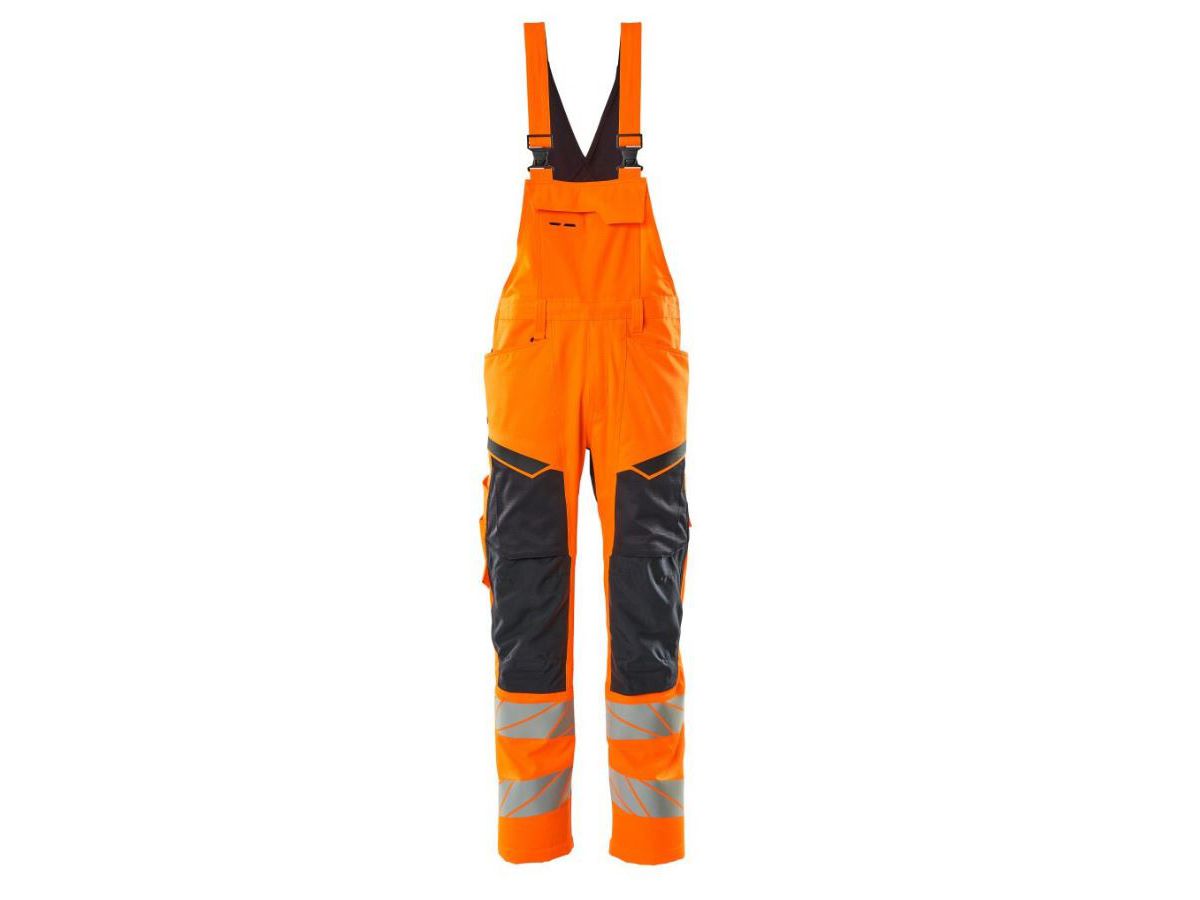 Latzhose mit Knietaschen - 70% PES / 30% CO, 215 g/m2
