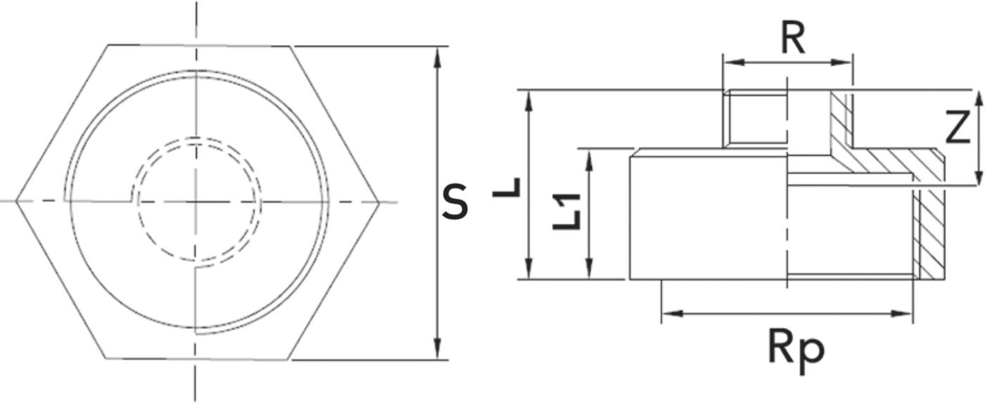 Reduktionsnippel Nr. 246 rostfrei - IG-AG