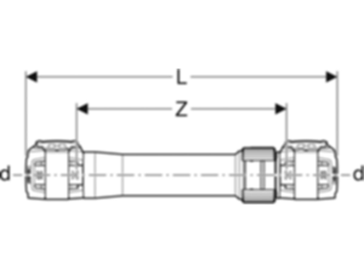 Geberit Langkupplungen - FlowFit d Ø 40 mm