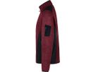 Strickfleecejacke Dawson, Gr. M - weinrot meliert