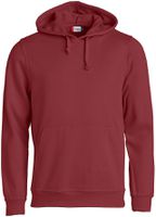 CLIQUE BASIC Hoody, bordeaux, Gr. 2XL - 80% Polyest. 20% Baumw. 300 g/m2