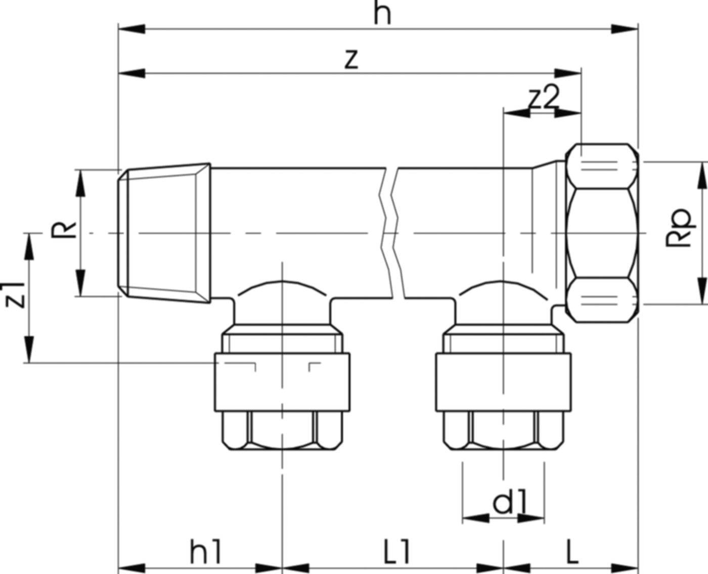 Instaflex Verteiler 3/4"