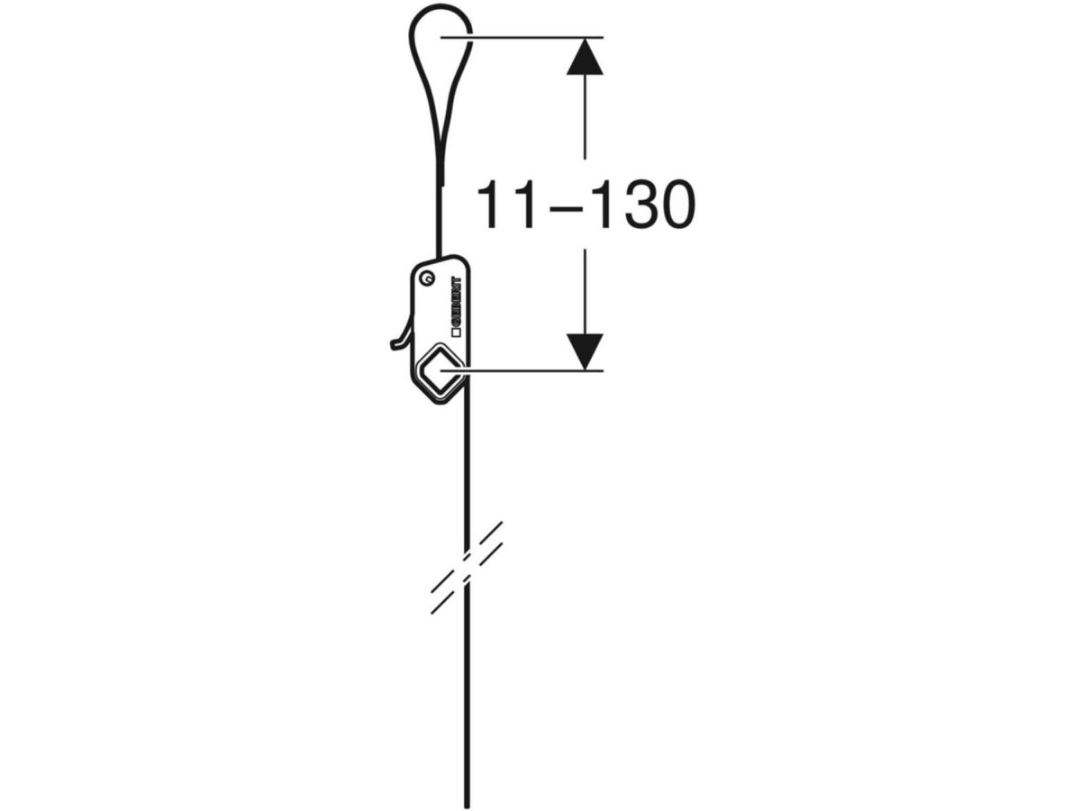 Verlängerungsgurte GEBERIT Duofix - für SilentPanel