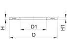 Flanschdichtungen zu PP-Flansch NR - DN 100, d 125 mm  PN 10-40