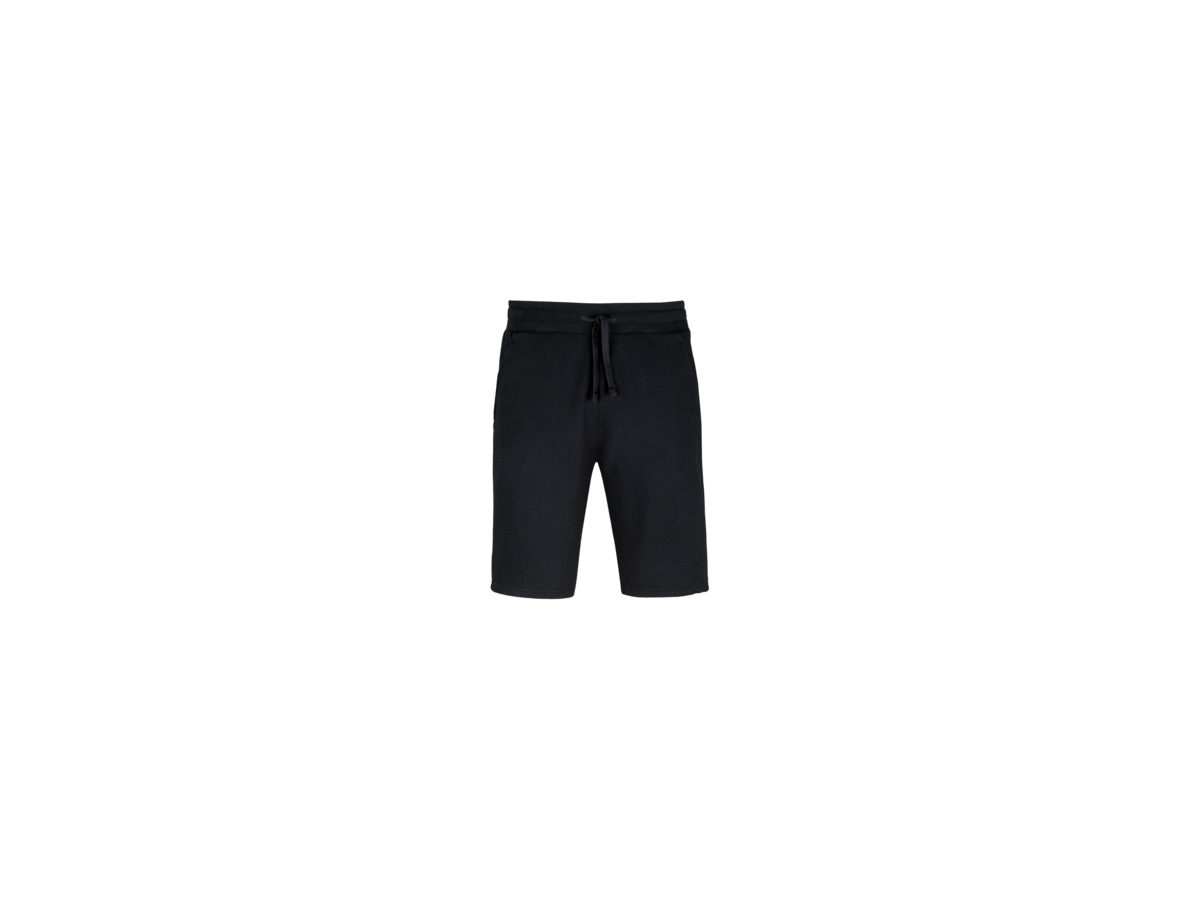 Joggingshorts Gr. L, schwarz - 70% Baumwolle, 30% Polyester, 300 g/m²
