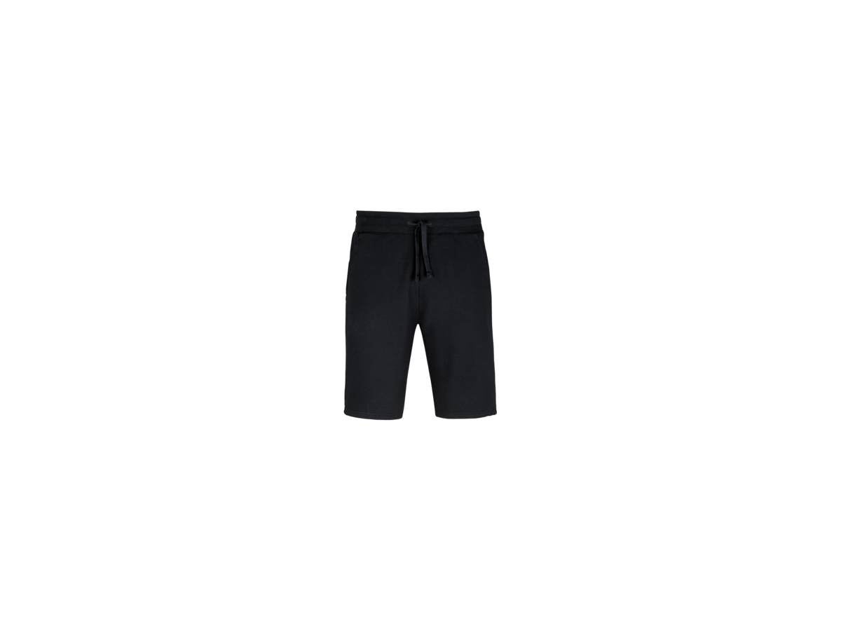 Joggingshorts Gr. XS, schwarz - 70% Baumwolle, 30% Polyester, 300 g/m²