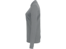 Damen-Longsl.-Polosh. Perf. XL grau mel. - 50% Baumwolle, 50% Polyester, 220 g/m²