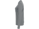 Damen-Longsl.-Polosh. Perf. M grau mel. - 50% Baumwolle, 50% Polyester, 220 g/m²