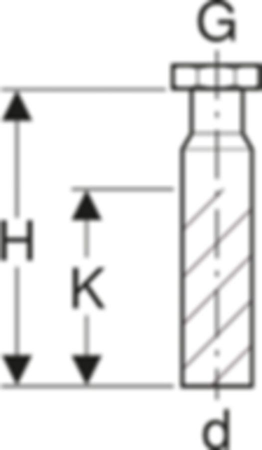 Geberit PE Anschlussstutzen für Sifon - Überwurfmutter; Dichtung