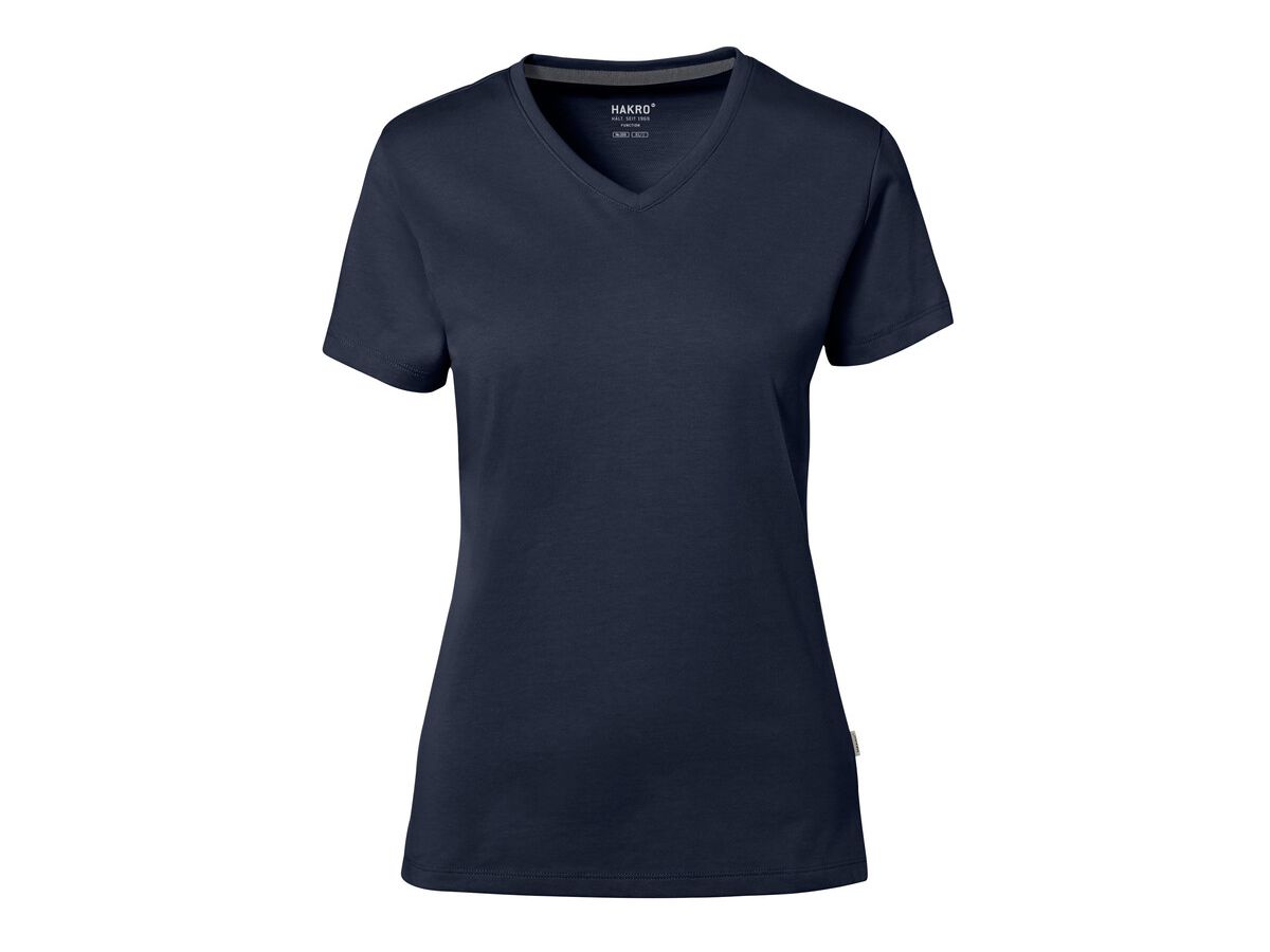 Cotton Tec Damen V-Shirt, Gr. M - tinte