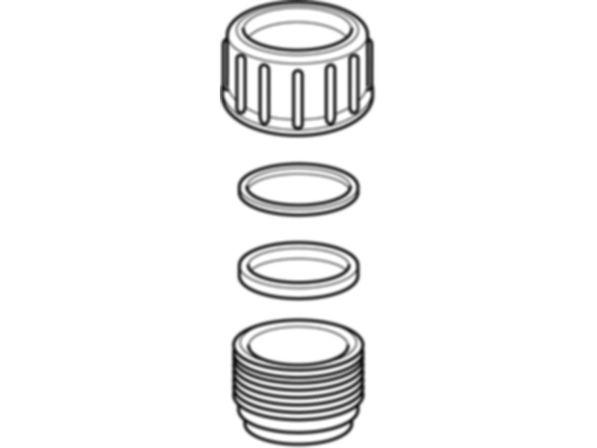 Geberit Stutzen 40 mit Verschraubung