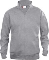 CLIQUE Basic Cardigan Sweatjacke Gr. 2XL - graumeliert, 65% PES / 35% CO, 280 g/m²