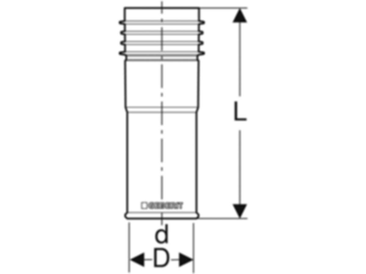 Markierhülse blau Flowfit/PushFit - für Schutzrohr 20